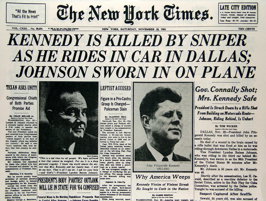 NYT Times Kennedy Cover