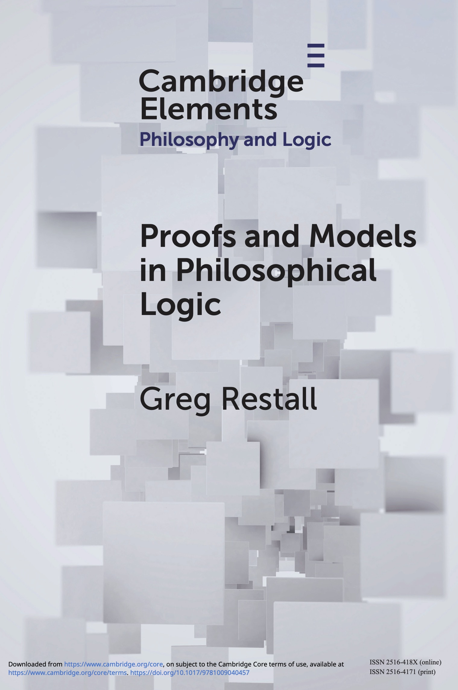 The cover of Proofs and Models in Philosophical Logic